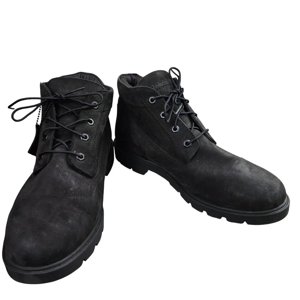 Timberland Waterproof Black Suede Lace‎ Up Chukka Boots Mens Size 12 A17C9