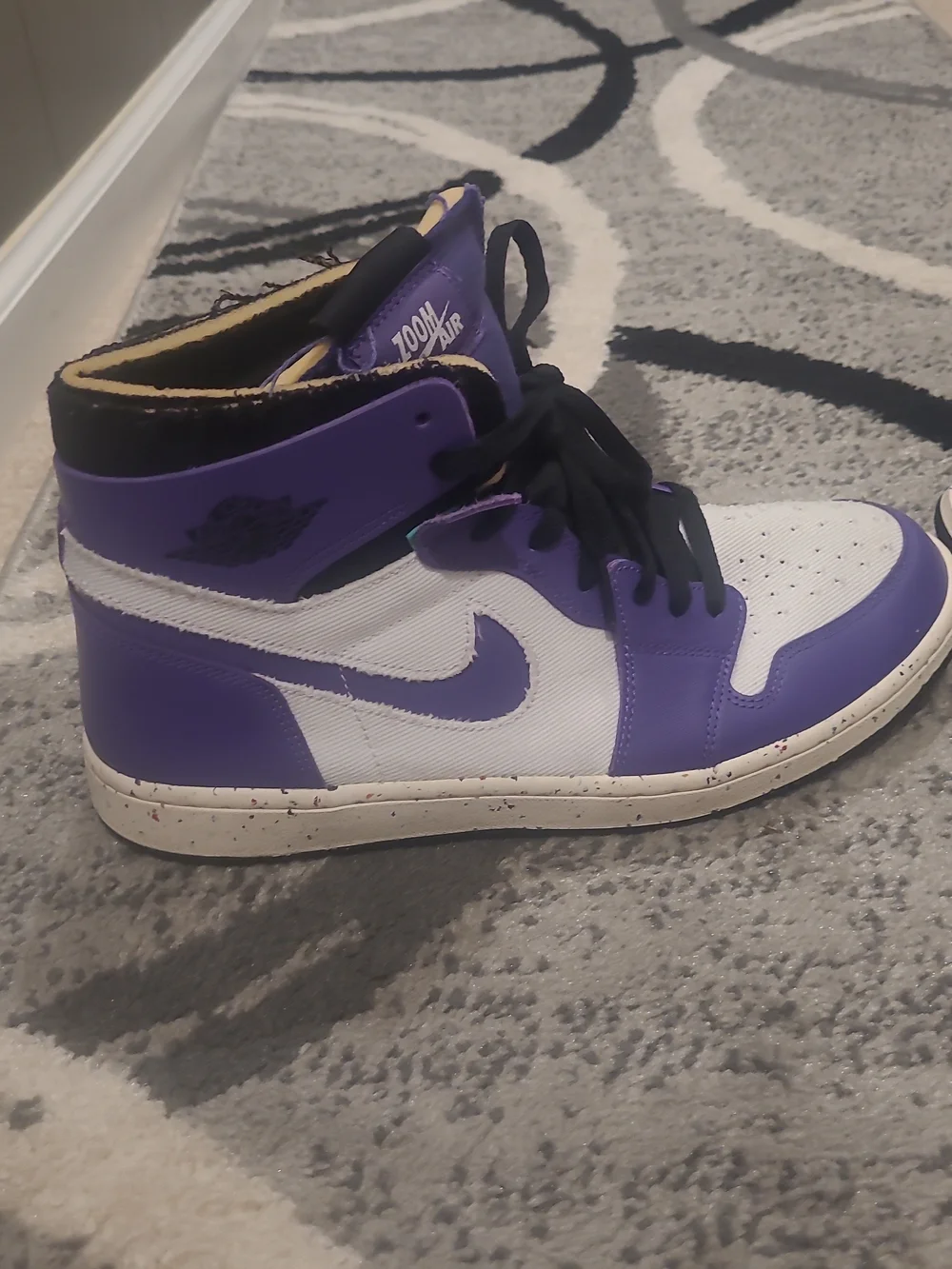 Air Jordan 1 High Zoom CMFT Basketball Crater Purple CT0978-501 US Men Size 11