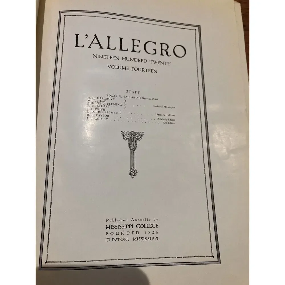 Mississippi College this yearbook
