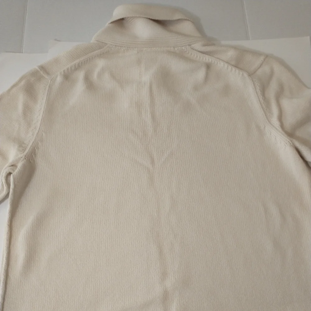 Banana‎ Republic Men's Large Beige V-neck Sweater, 100% Cotton