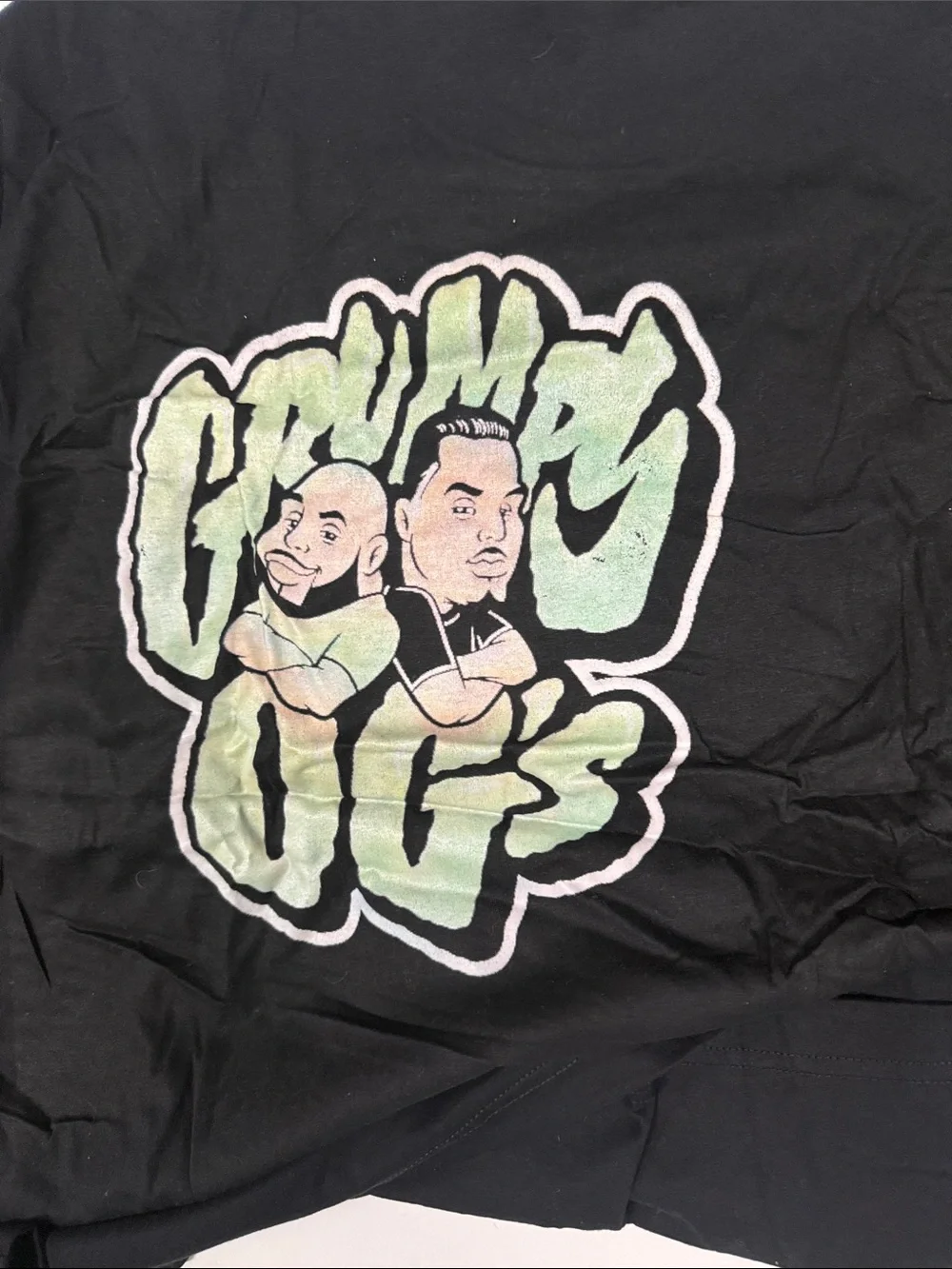 Bella Canvas Black Tee with Green Puppy Dog Graphic
