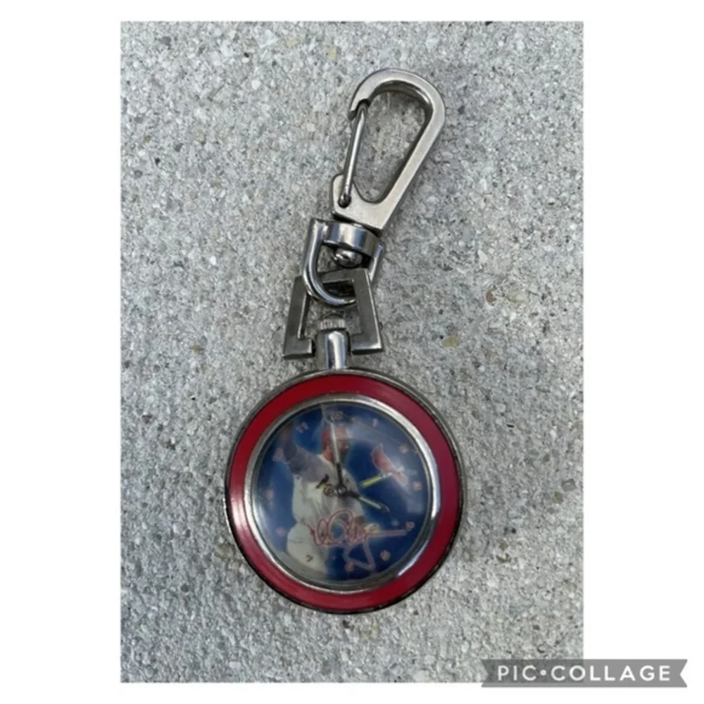 Mark McGwire Pocket Watch Needs Repair & Battery Please Read Description