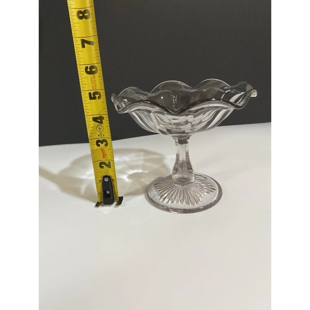 Unmarked glass pedestal