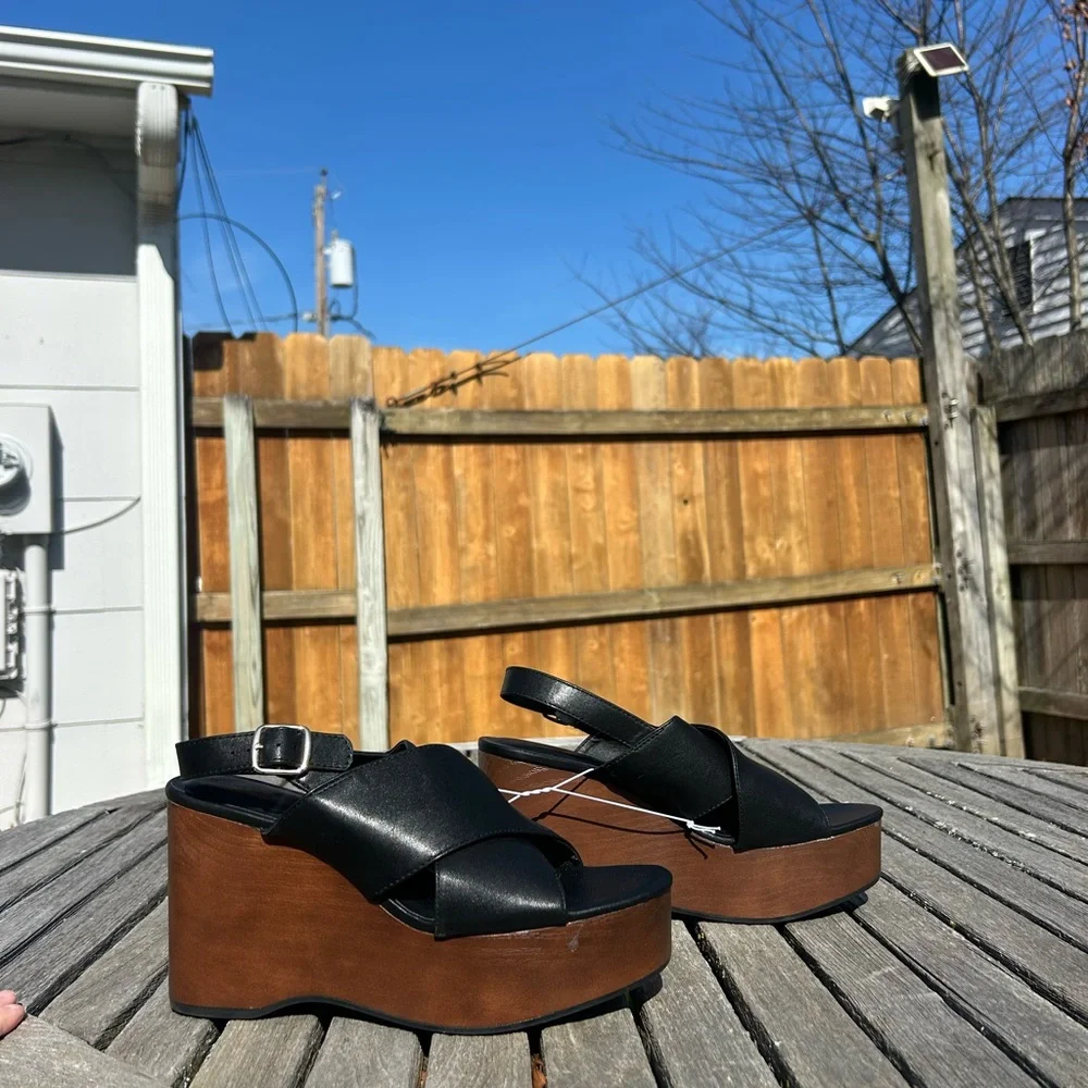 Women's Naomi Wood‎ Wedge Heels with Memory Foam Insole Universal Thread size 10