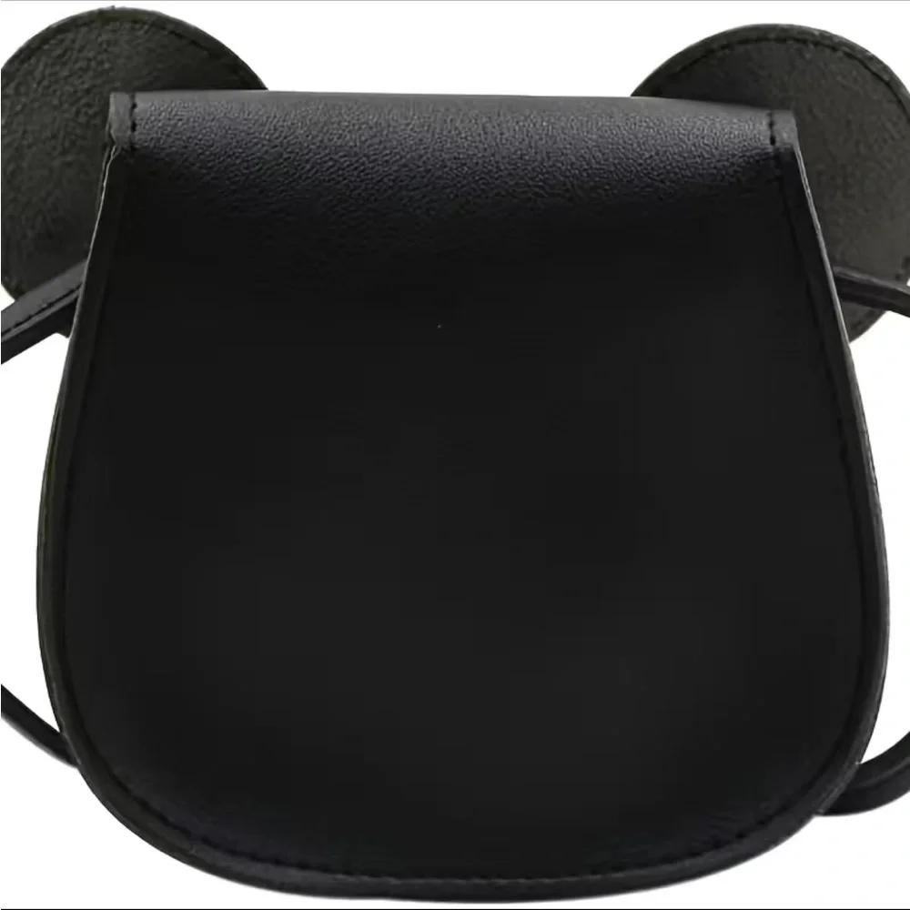 Minnie Mouse Leather Crossbody Black and Red Purse