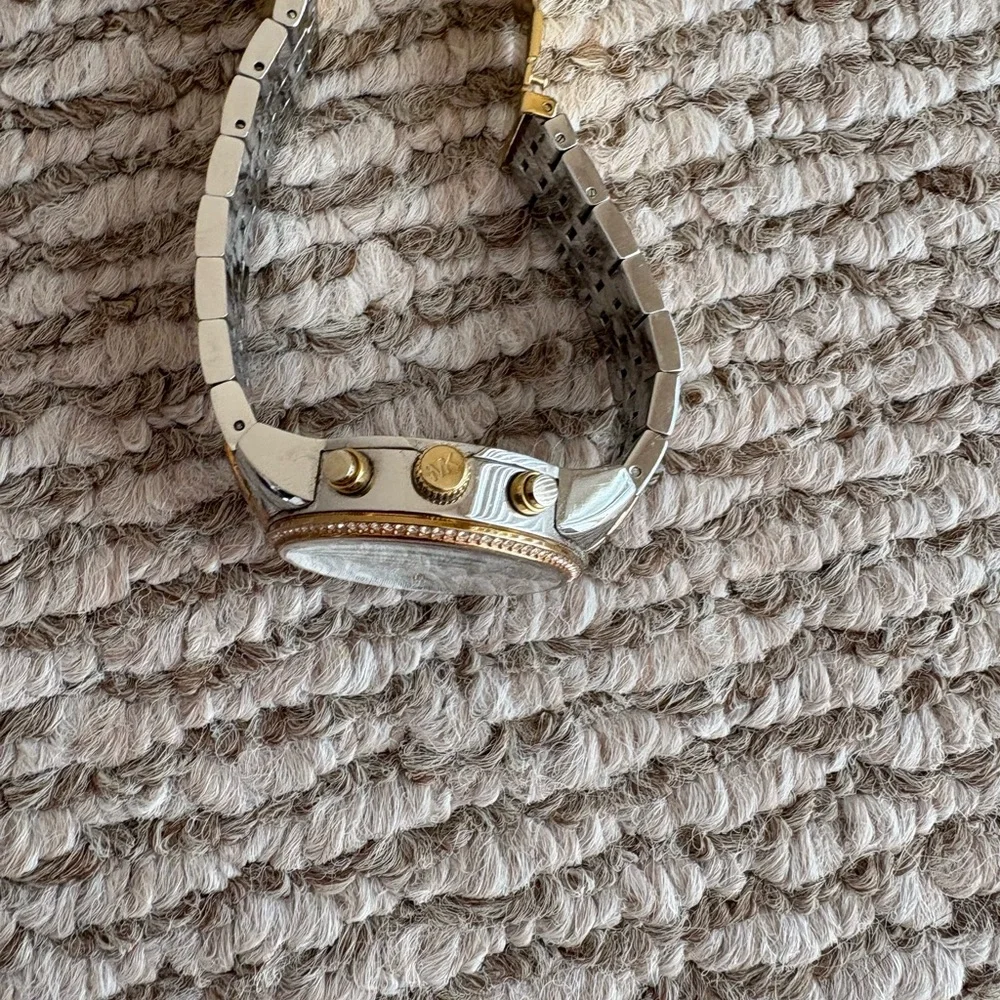 Michael Kors Two-Tone Crystal Bezel Watch - Silver & Gold