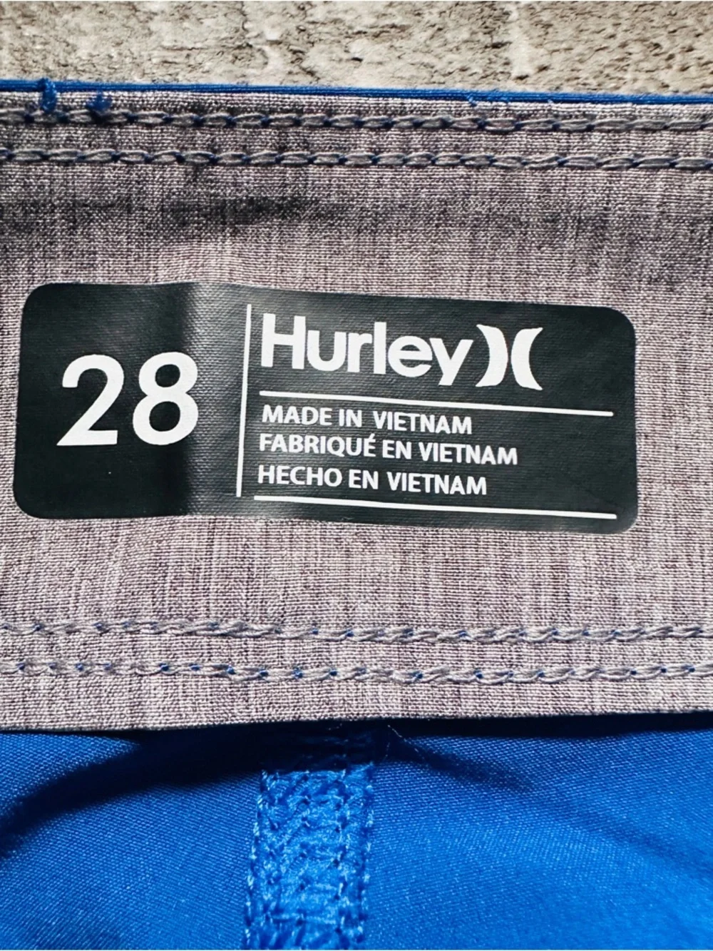 Hurley bold blue