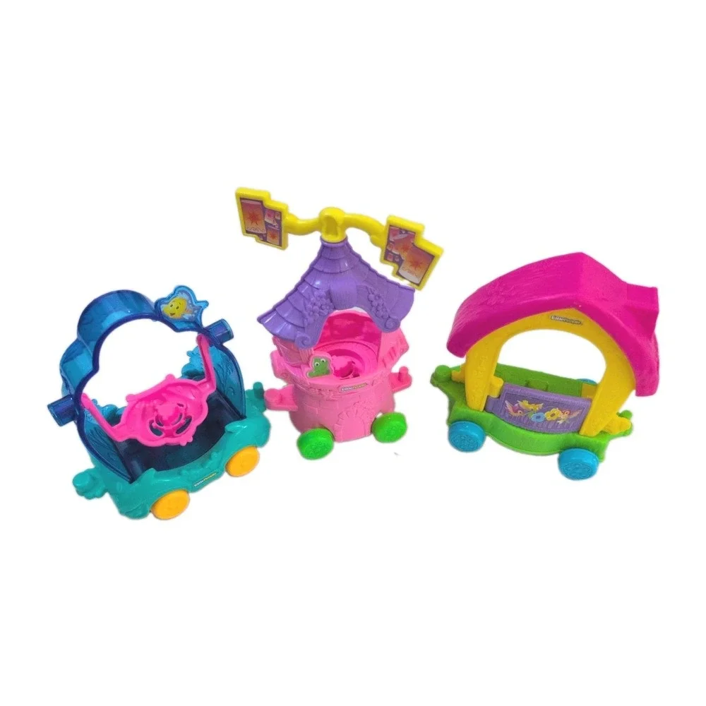 Fisher-Price Little People Disney Princess Parade Float Vehicles - Lot of 3