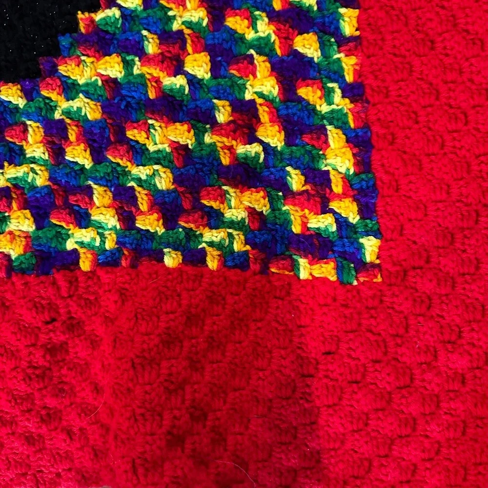 Handmade crochet blanket