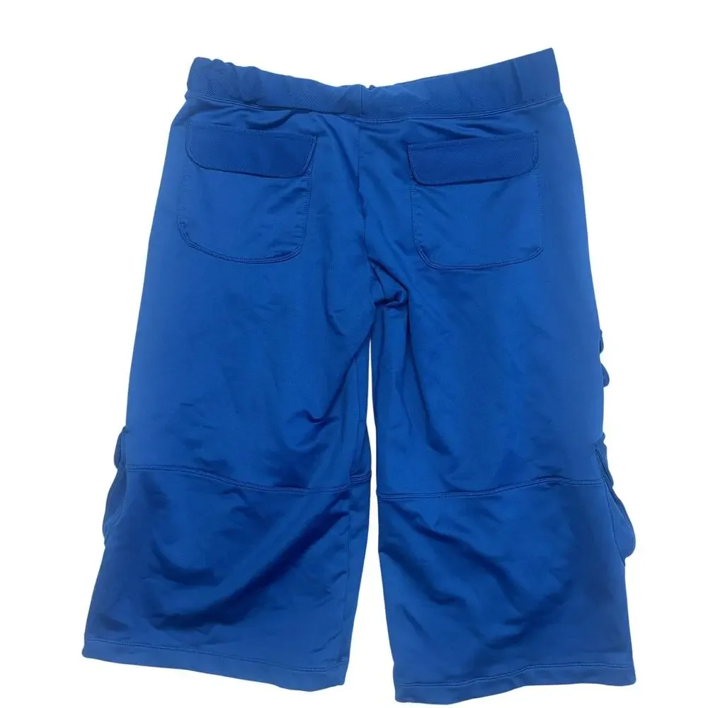 Nike Shorts Kids Youth Large 12-14 Blue Fleece Cargo Running Training Boys