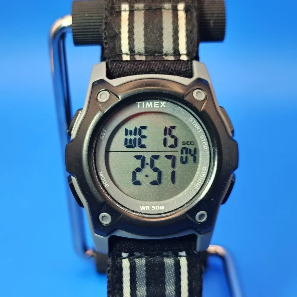 Vintage 2016 Timex Indiglo Mens 33mm Quartz Field‎ Sport Watch Restored