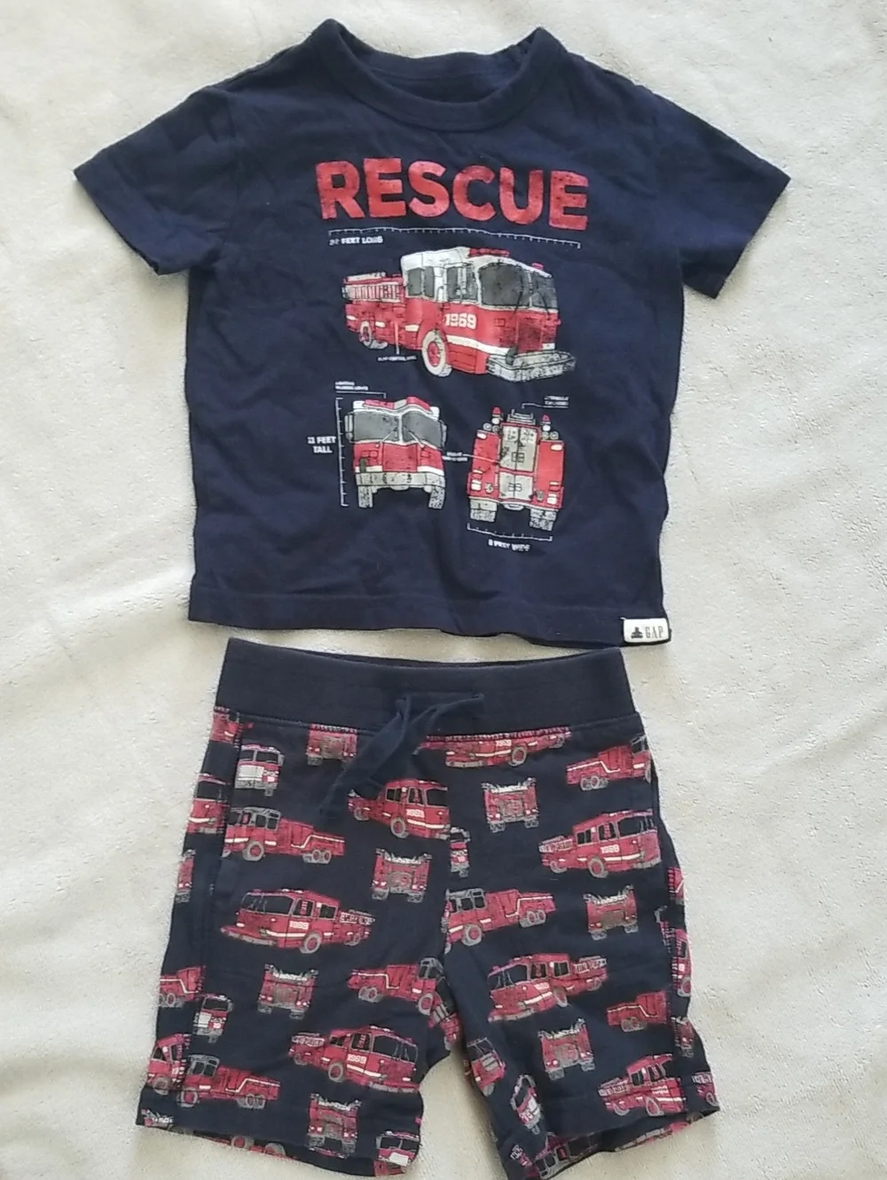 GAP Navy Rescue Tee & Shorts Set