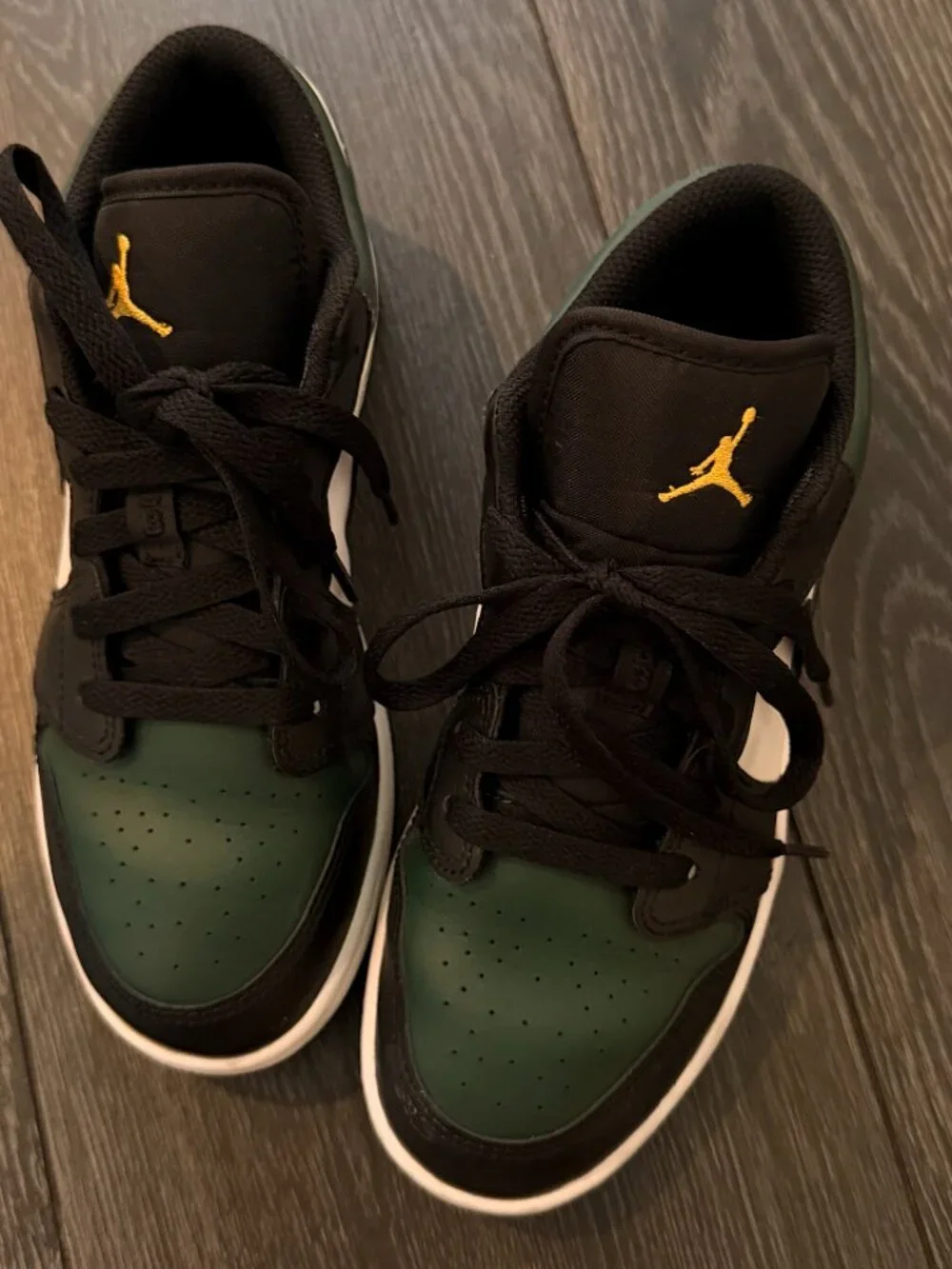 Air Jordan 1 Low GS Green Toe Noble Green 3.5Y