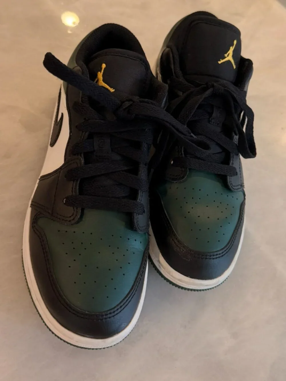 Air Jordan 1 Low GS Green Toe Noble Green 3.5Y