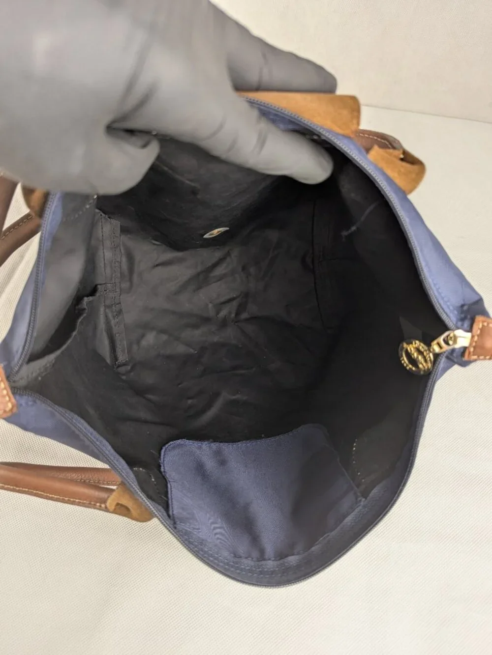 Longchamp closure base tote