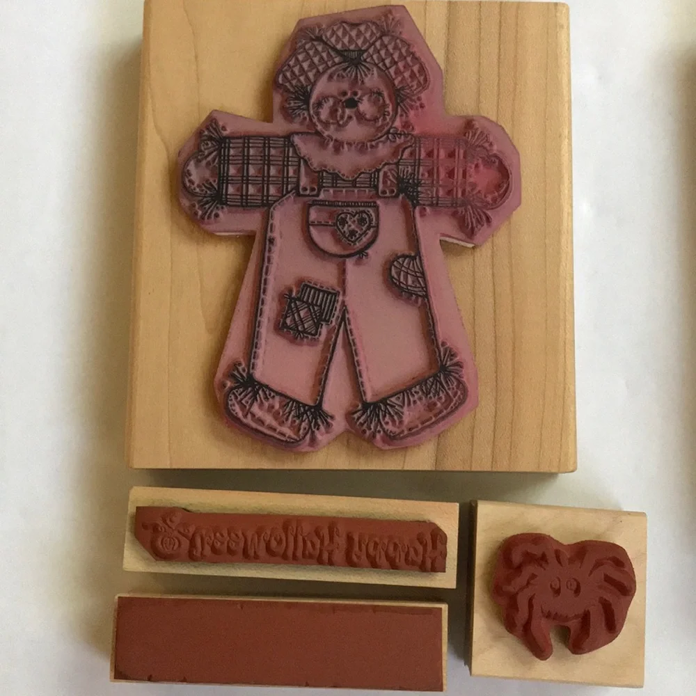 Halloween/trick-or-treat rubber stamp set