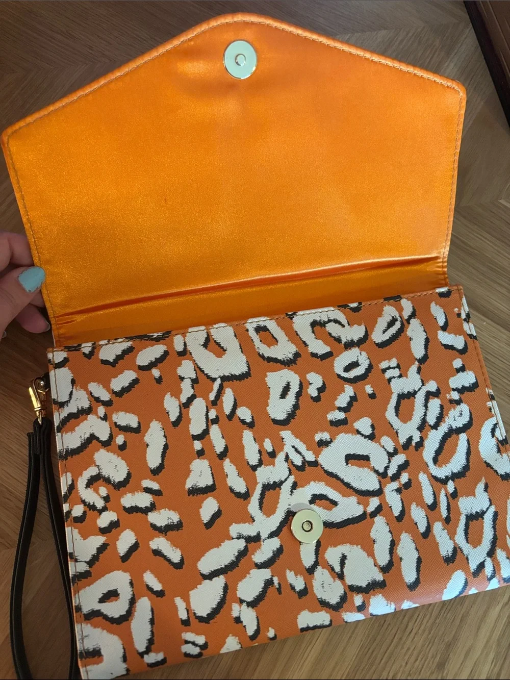 Ted Baker Leopard Print Wristlet Clutch
