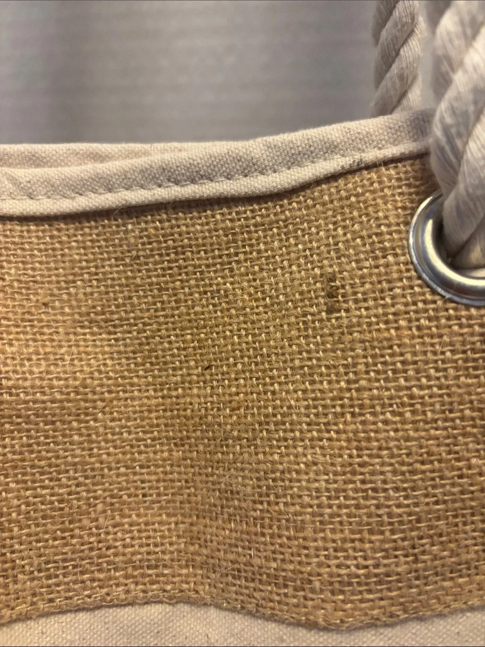 TELL YOUR DOG I SAY HELLO…DOG BRAND..BEACH TOTE..ANYTHING TOTE..JUTE AND COTTON.