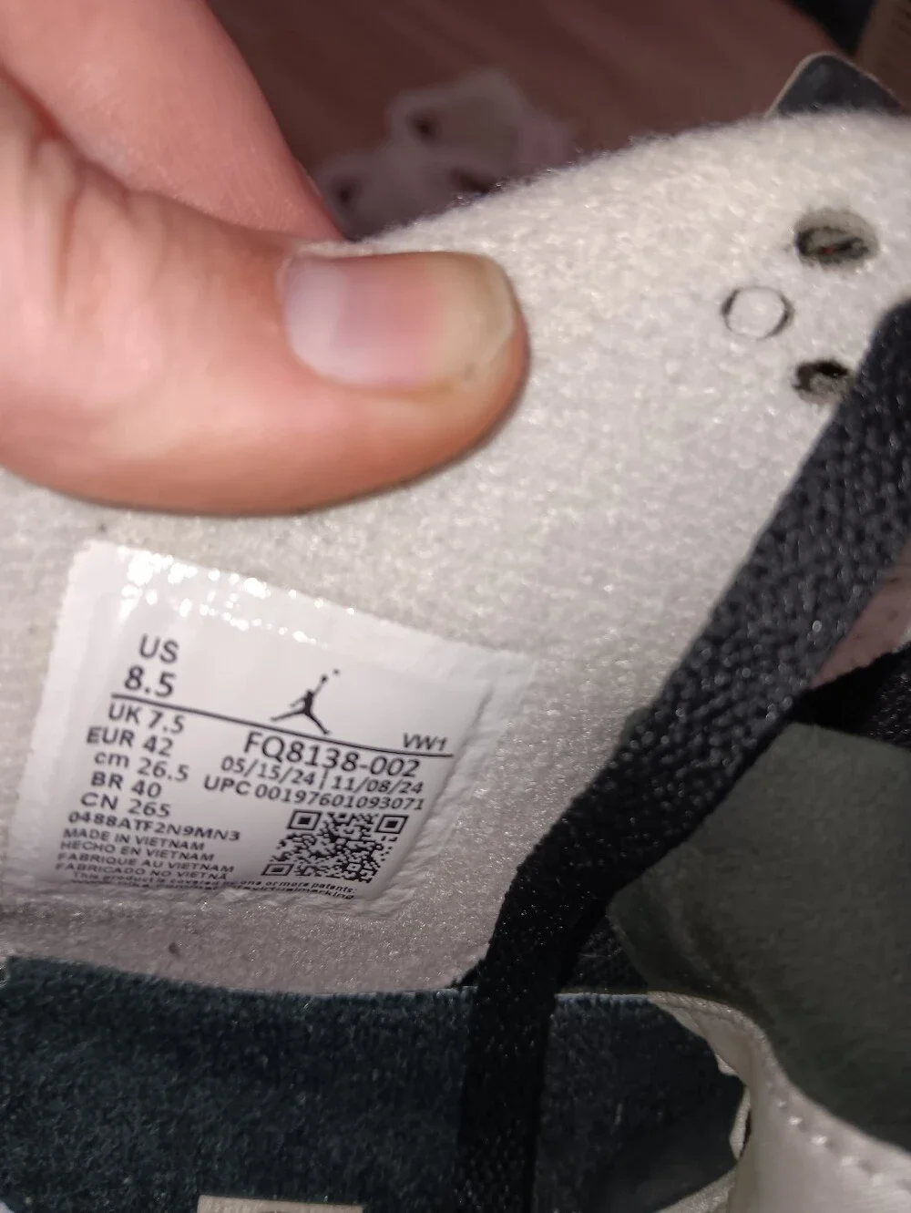 Jordan air fear
