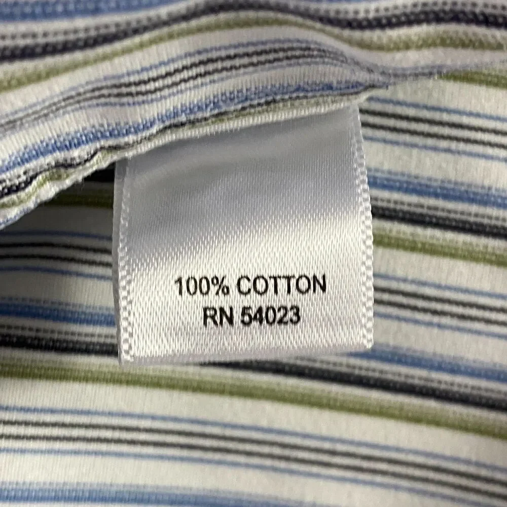 Banana Republic Stripe Button Down Dress Shirt Men's Size XL 17-17 1/2