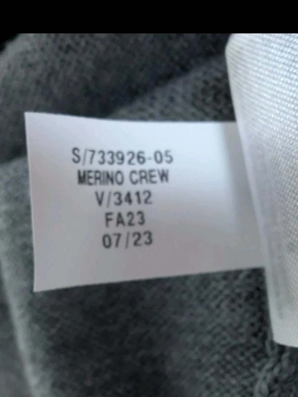 Banana Republic Extra Fine Merino Wool Crewneck Sweater Men's Size Medium Gray