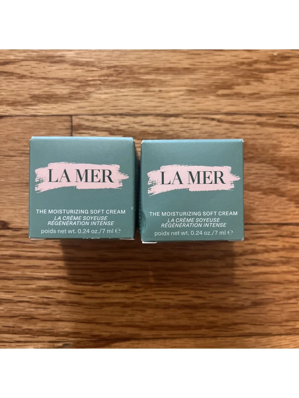2X LA MER The Moisturizing Soft Cream .24 oz /7ml Each NIB