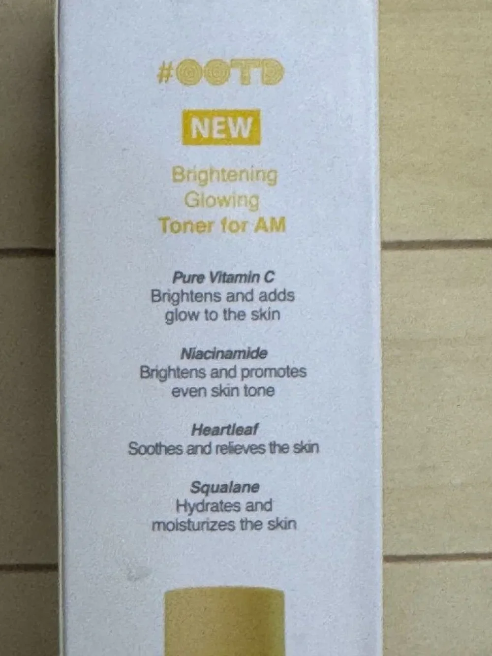 Ootd brightening toner