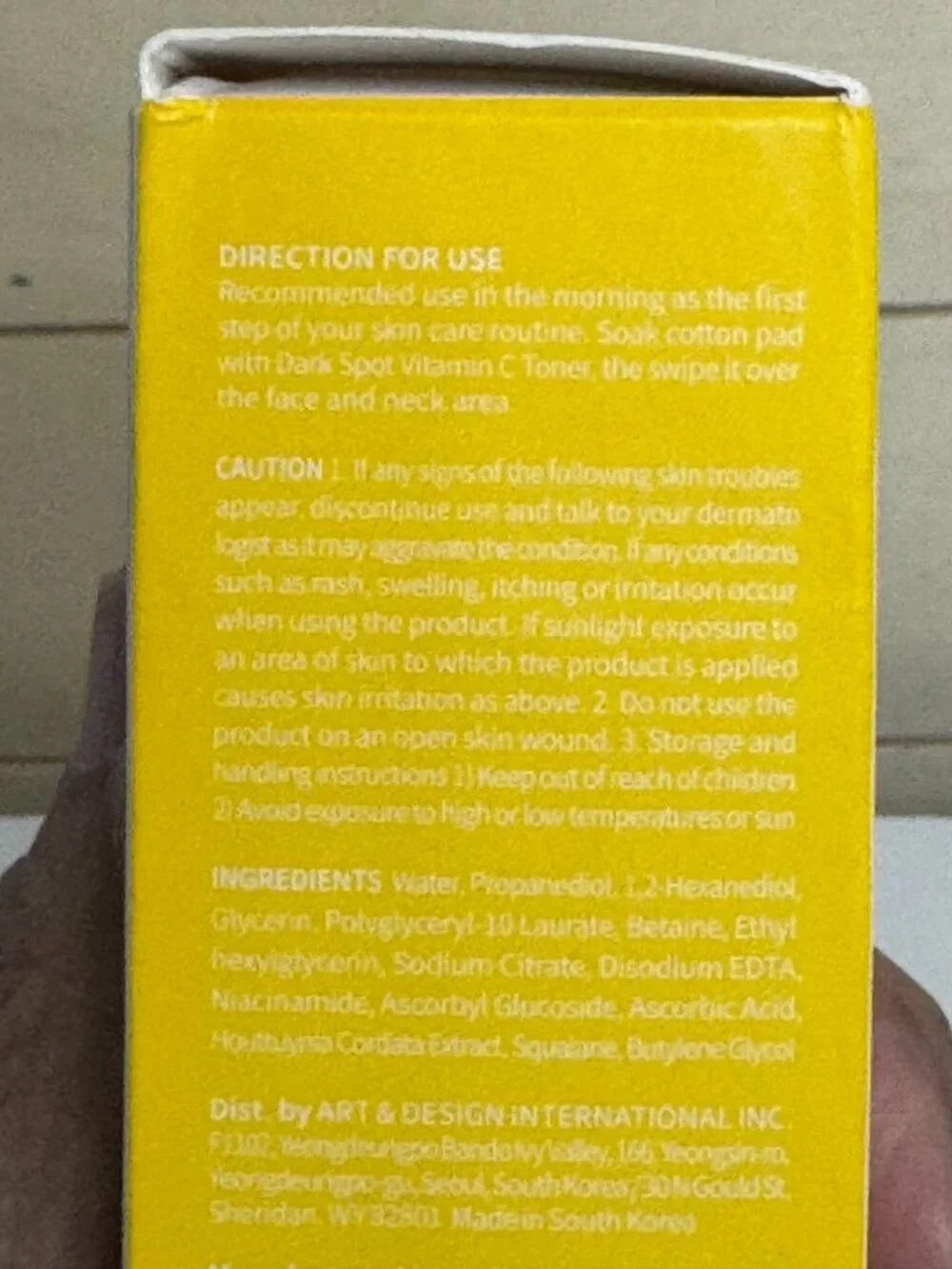 Ootd brightening toner