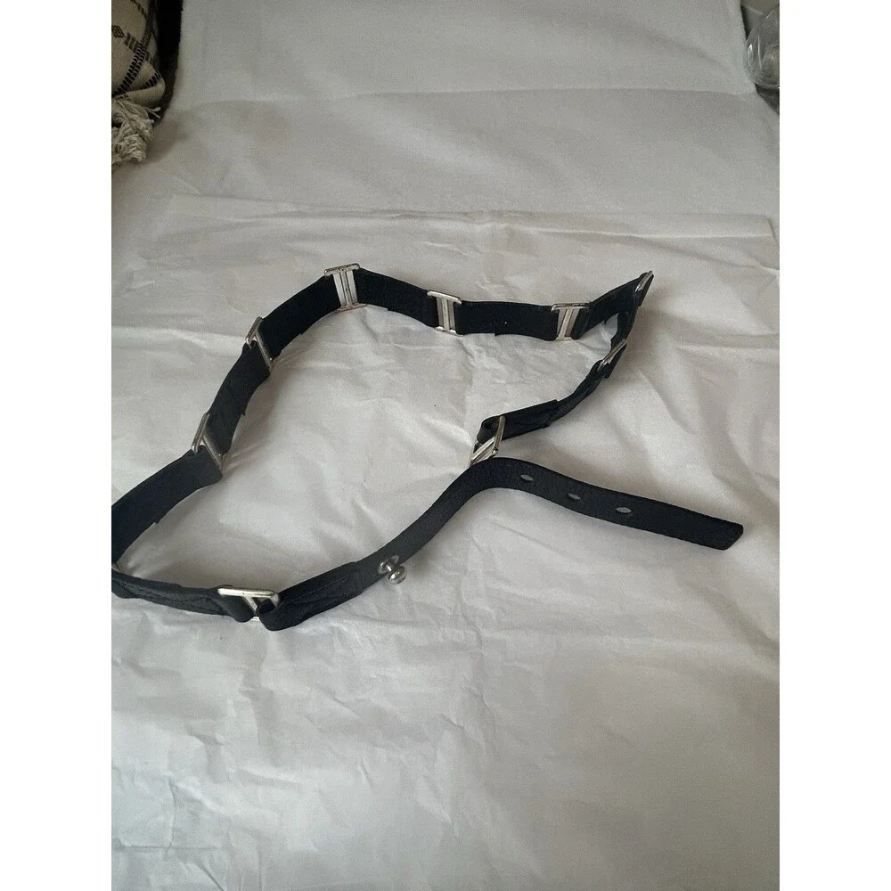 Black Belt with Silver Buckles