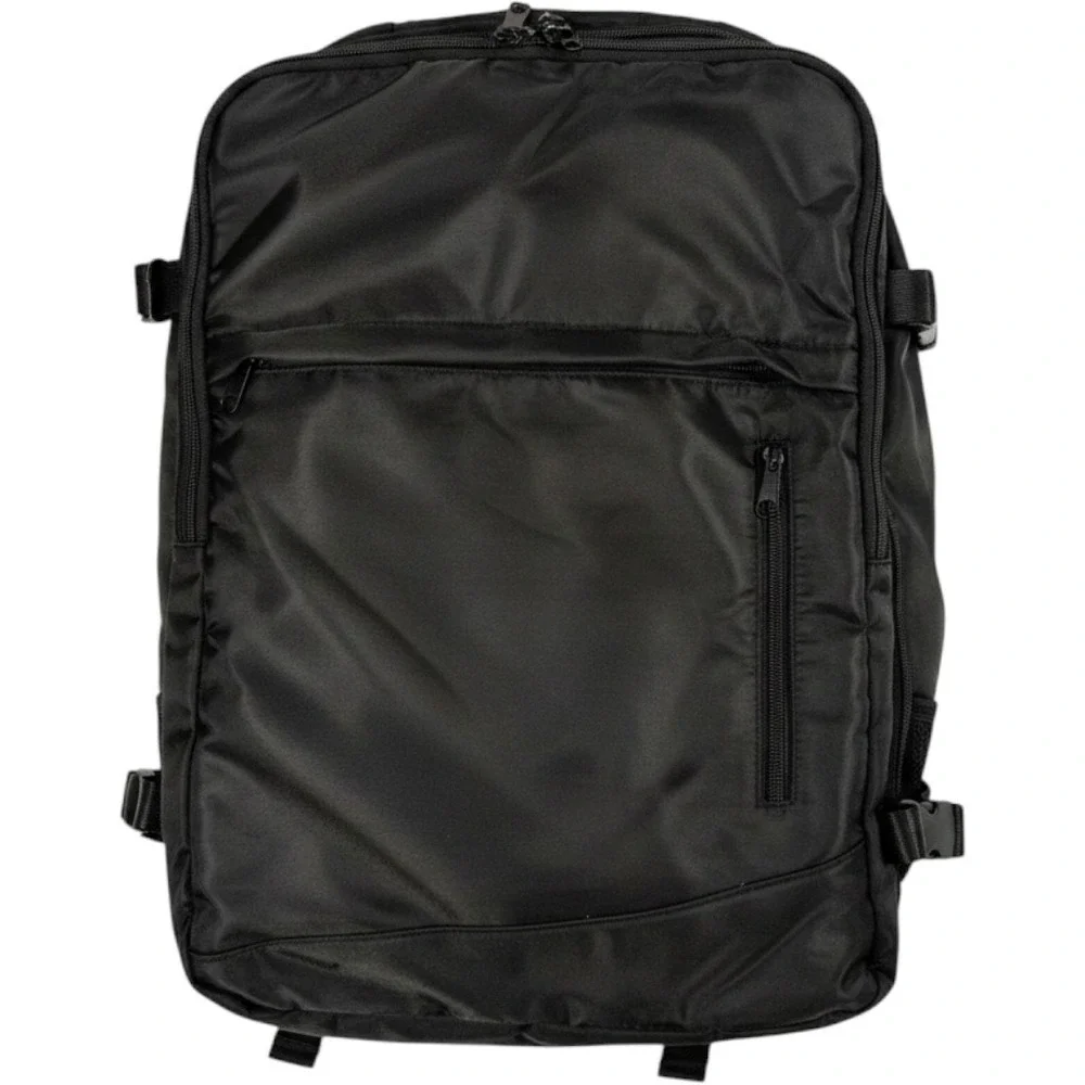 Large Black Travel Backpack Carry-On – Laptop Sleeve, Compartments, Pockets