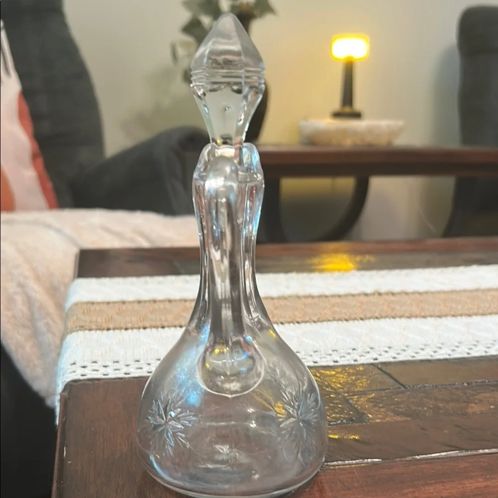 Elegant Vinatge Glass Cruet Bottle with Stopper