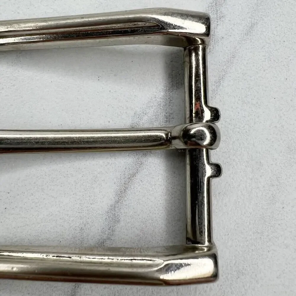 Silver Tone Simple Basic Belt Buckle
