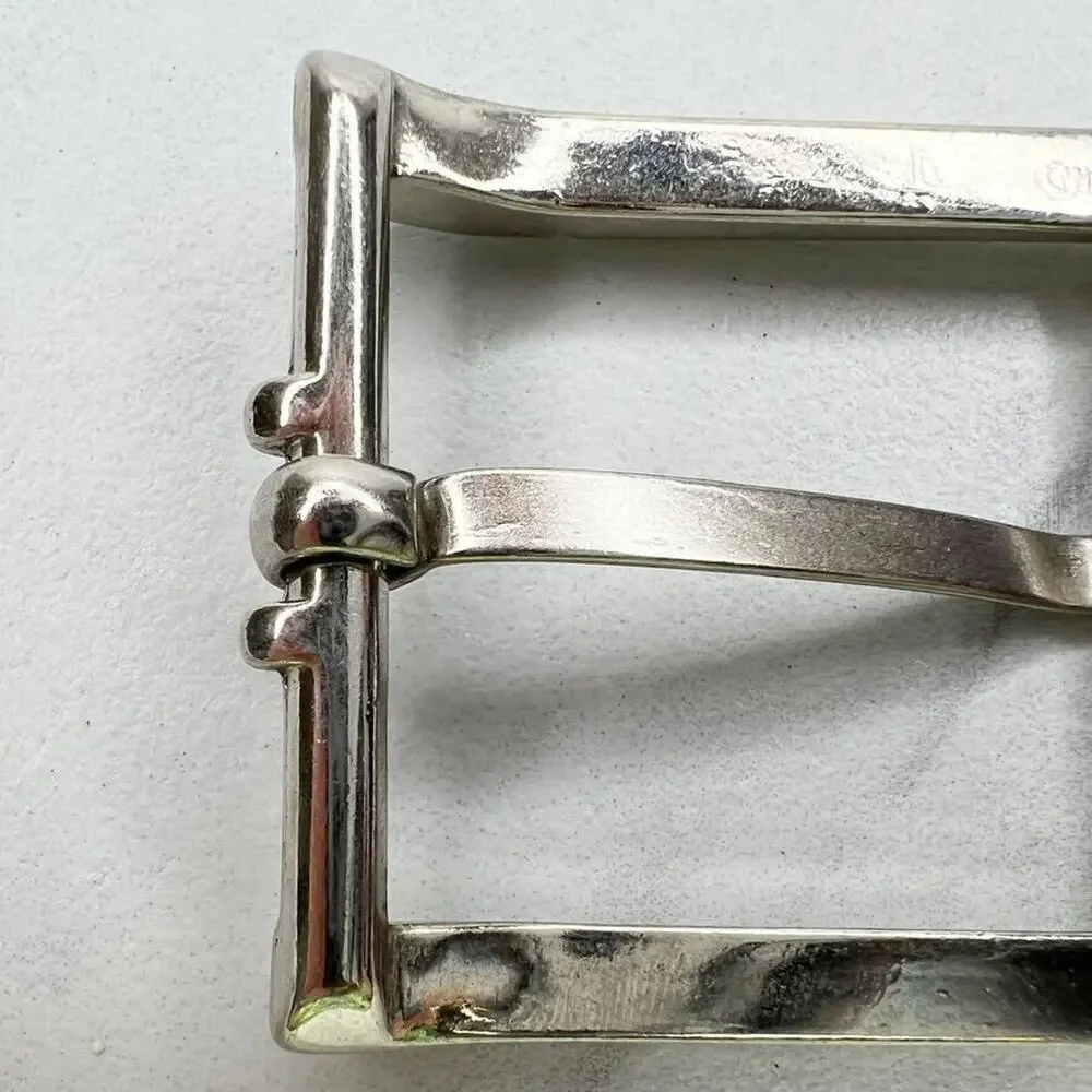 Silver Tone Simple Basic Belt Buckle