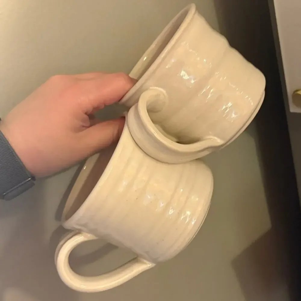 MAGNOLIA Coffee Mug Stoneware Hand Made Magnolia Market Waco SET OF TWO