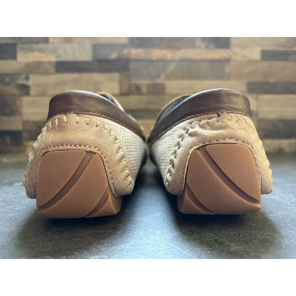 Tommy Hilfiger Aaron Mens 10 M Driving Shoes Brown Moc Toe Slip On Casual Loafer