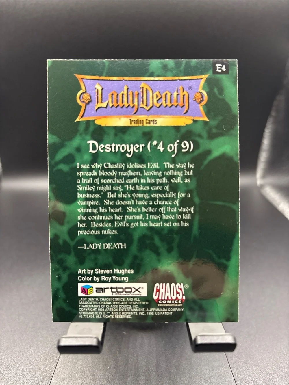 N/A card comes