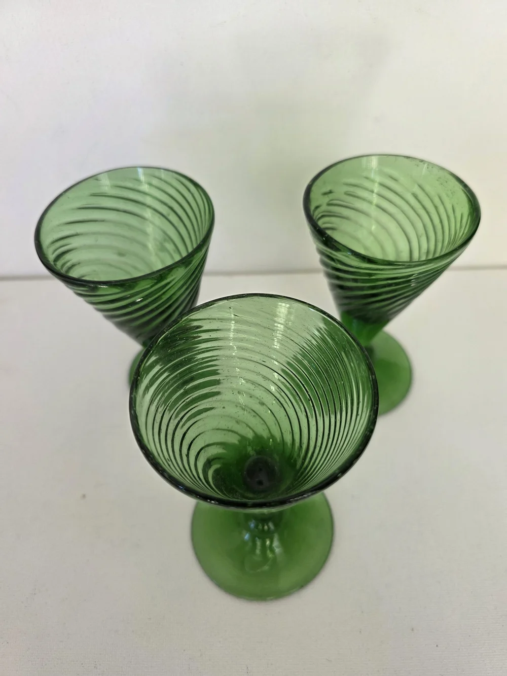 Handblown elegant green
