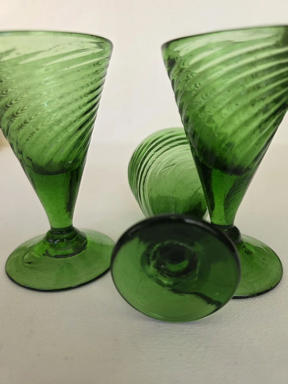 Handblown elegant green