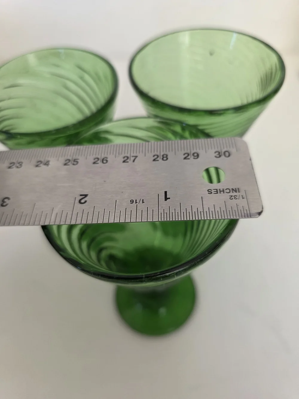 Handblown elegant green