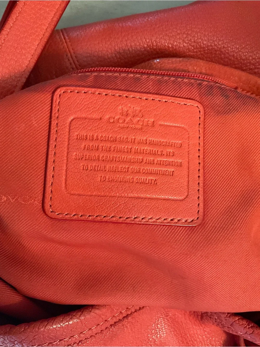 Coach soft pebbled