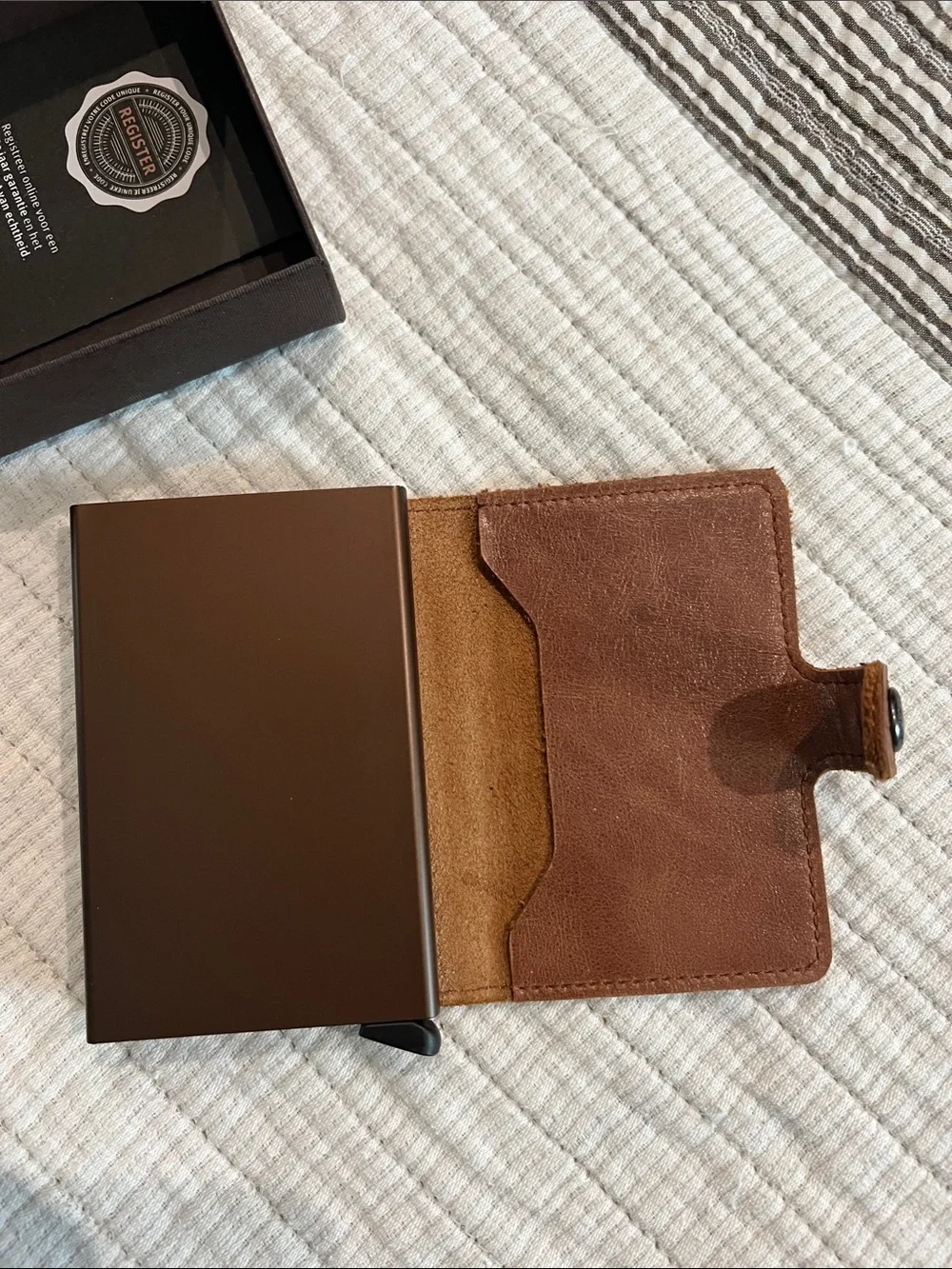 Secrid brown leather