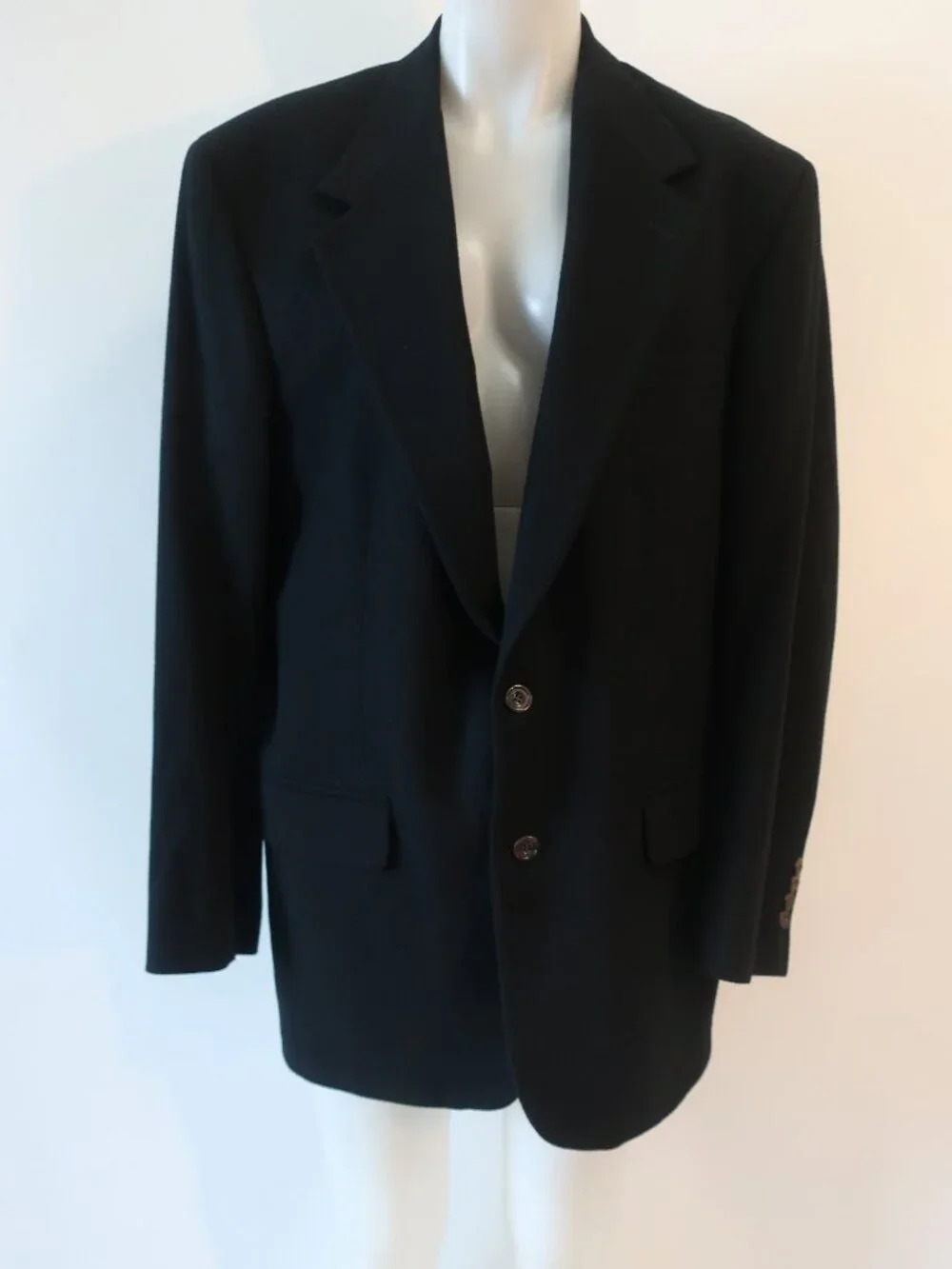 Mens Peterborough x Bloomingdale's Navy (Item-15) Pure Cashmere Sport Coat 42R