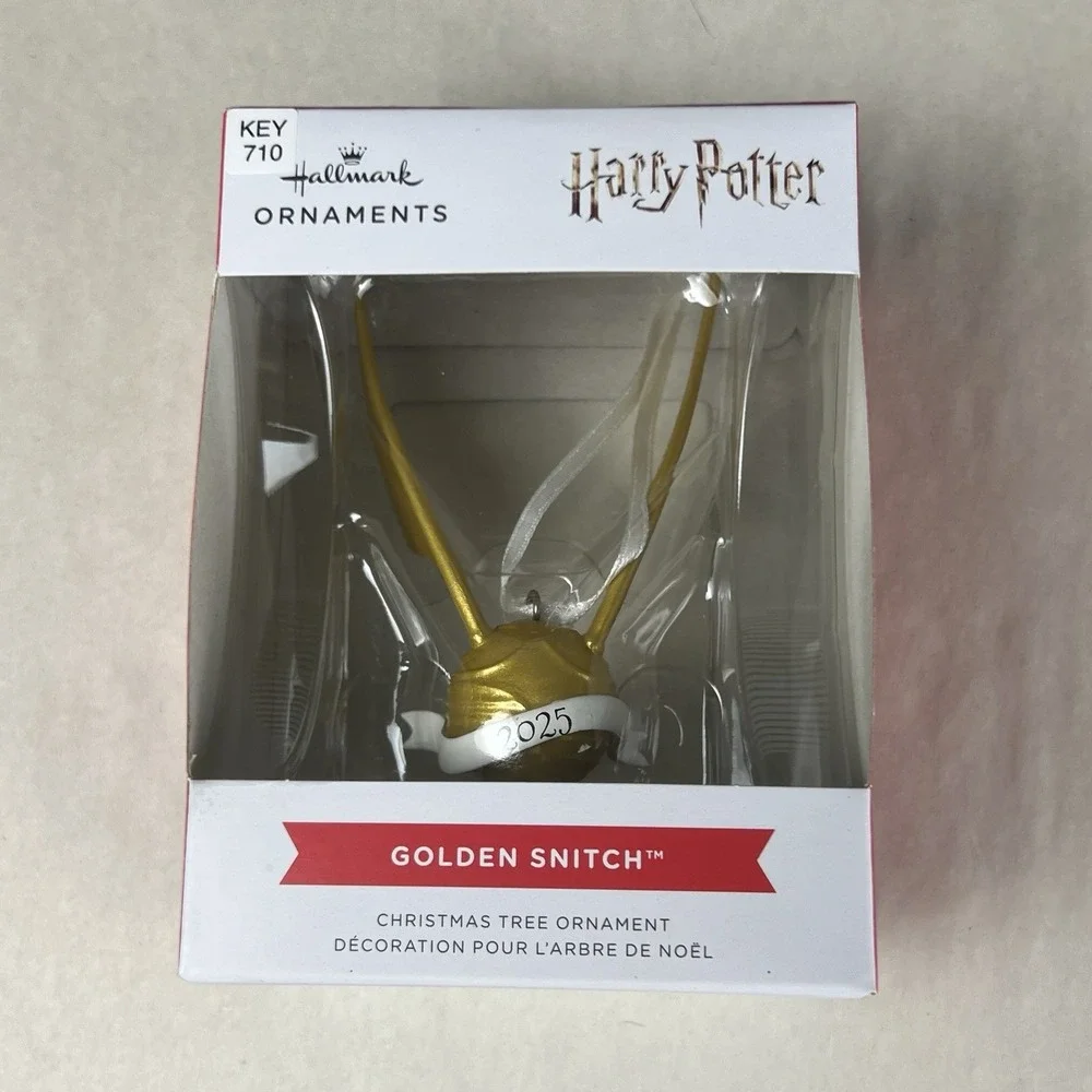 NEW 2025 Hallmark Harry Potter Golden Snitch Christmas Ornament‎ Quidditch NIB