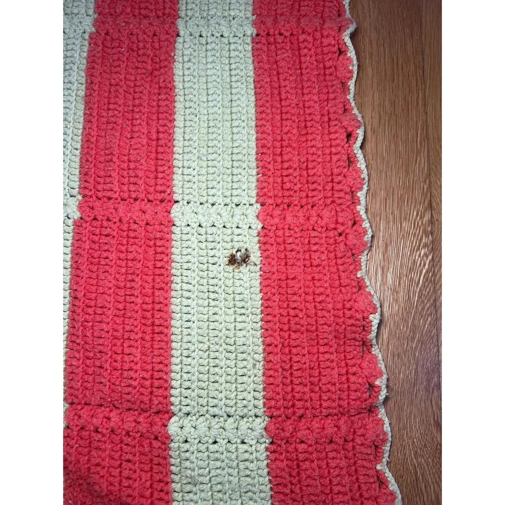 Handmade crochet striped