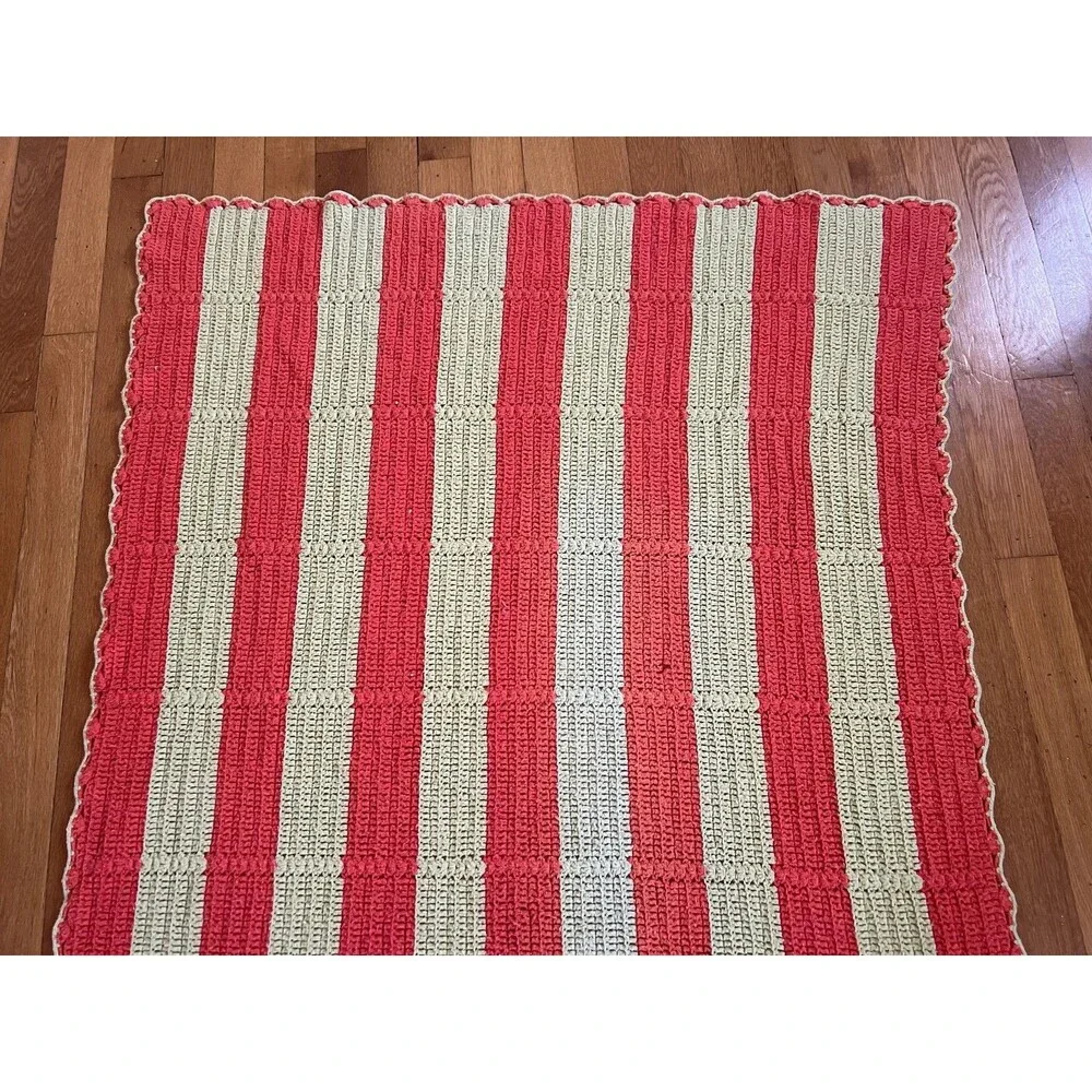 Handmade crochet striped