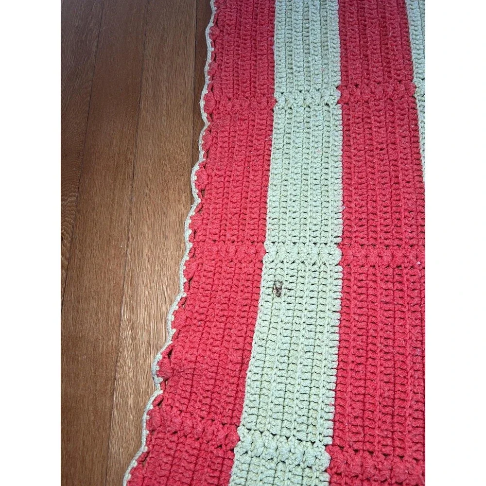 Handmade crochet striped