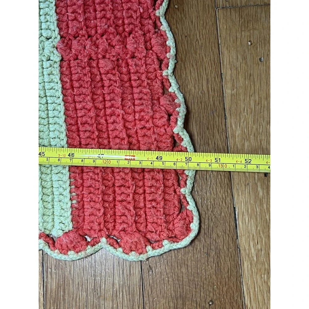 Handmade crochet striped