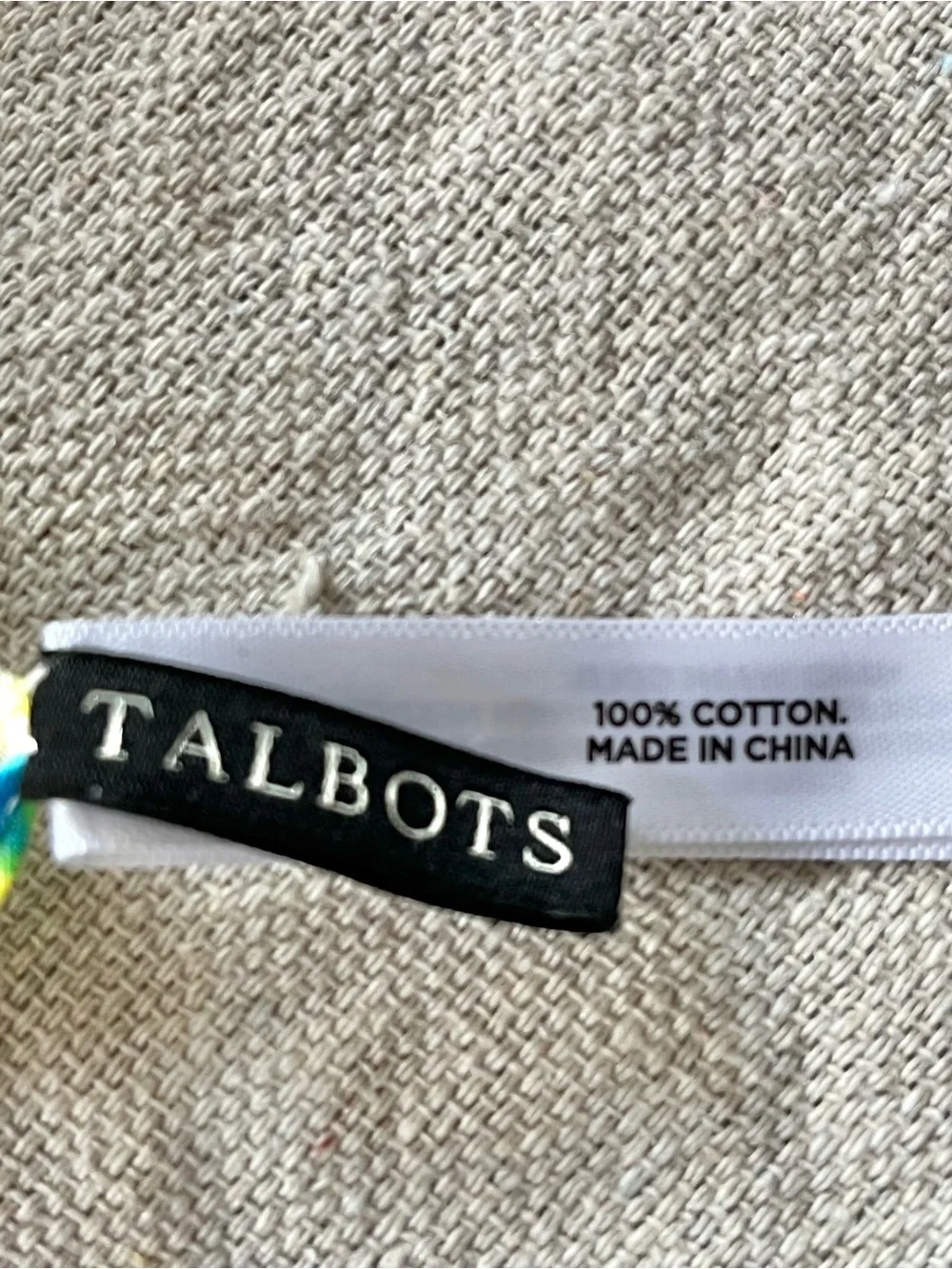 Talbots Women’s Large Rectangular Floral Wrap Scarf with Fringe