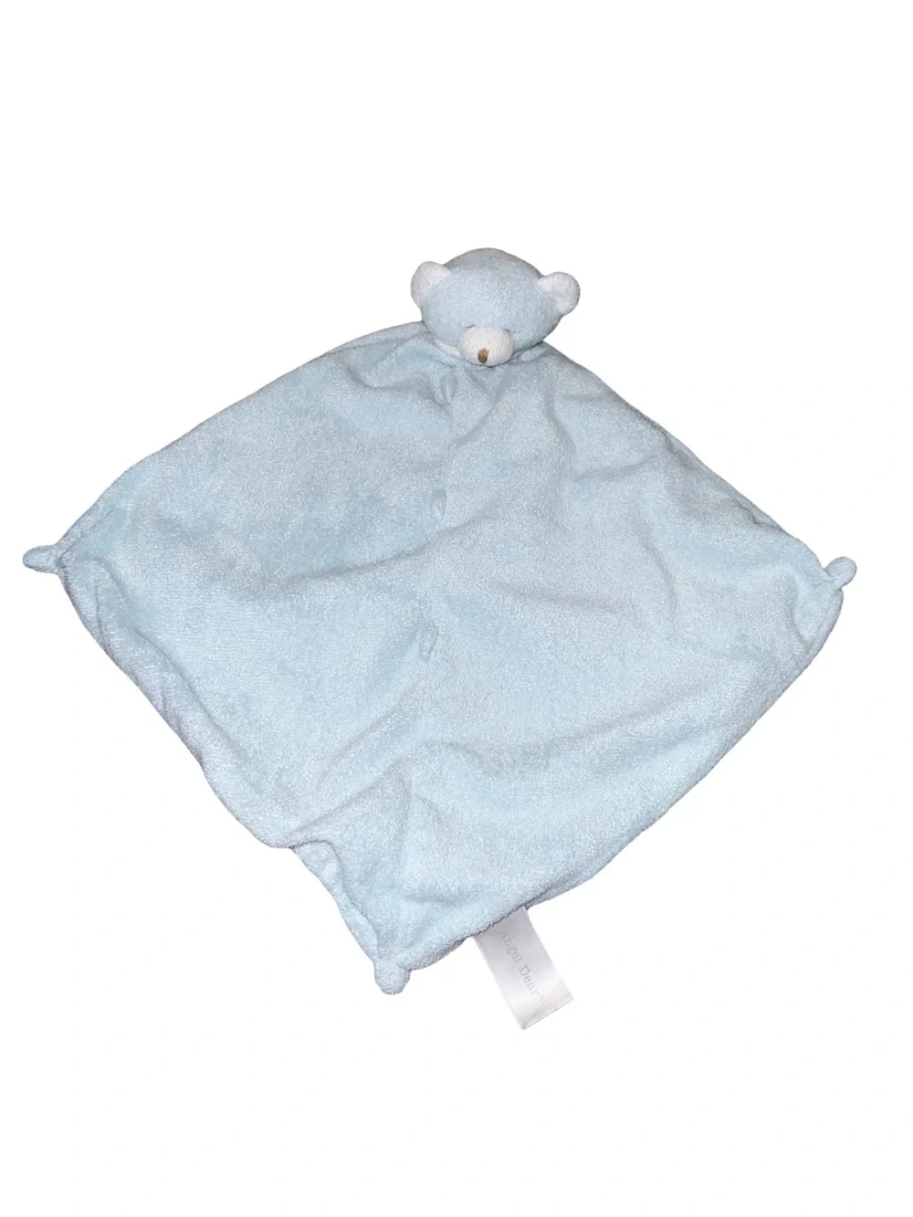 Angel Dear Lovey Sleeping Teddy Bear Security Blanket Baby Blue Knots 12