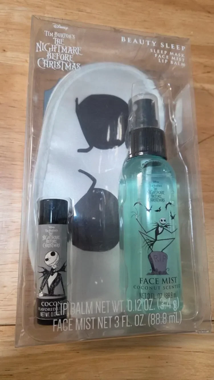 Disney Nightmare Before Christmas Beauty Sleep Gift Set Mask Mist Balm New